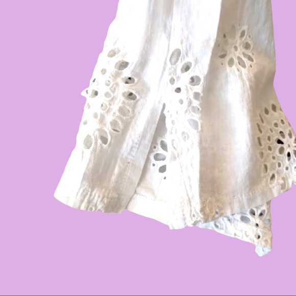 Alain Thomas☀️Cotton Eyelet☀️Beach Cover Up☀️ M - Picture 9 of 12